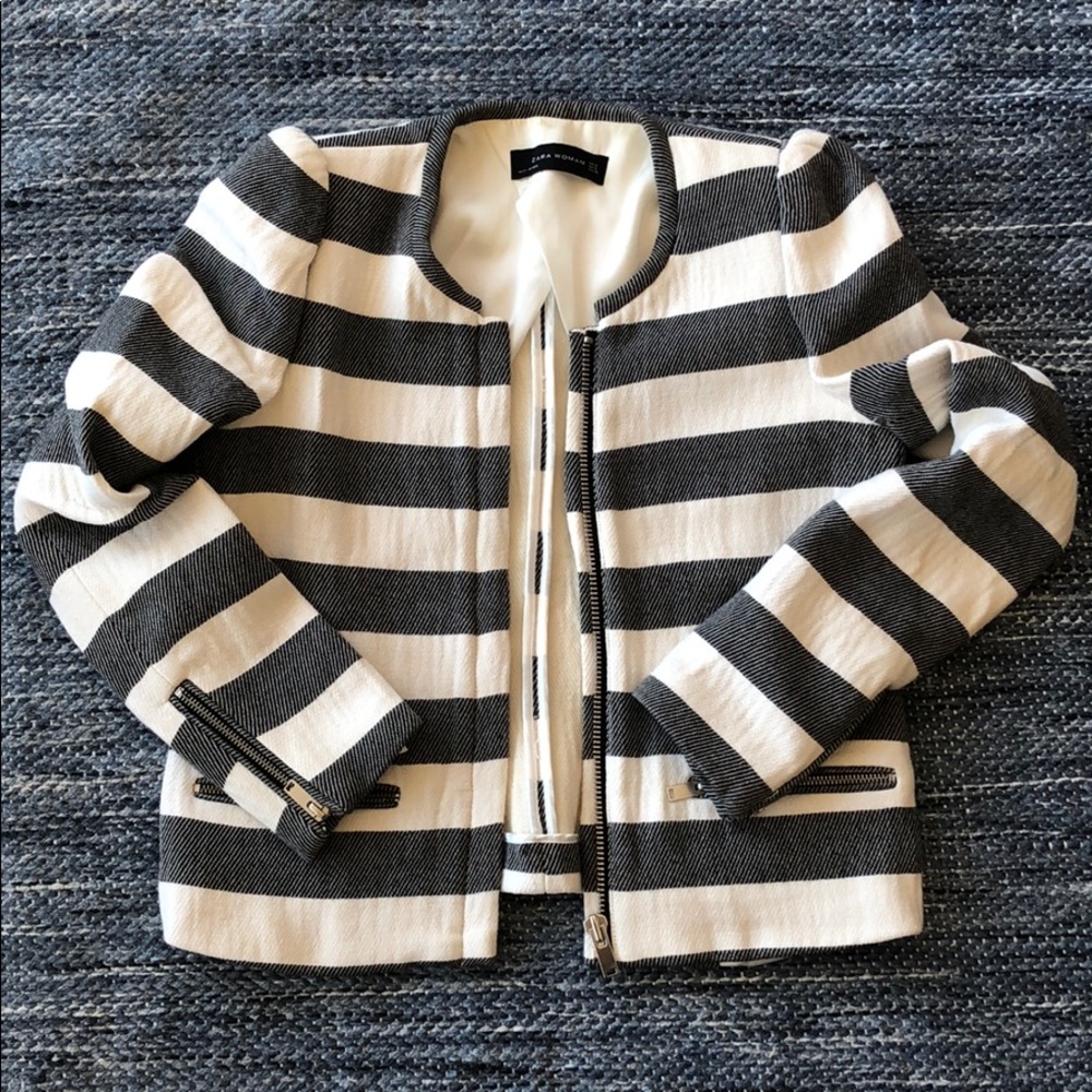 Quilted, classic jacket from Zara UK